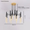 WOMO Tube Metal Chandelier-WM2083 thumbnail