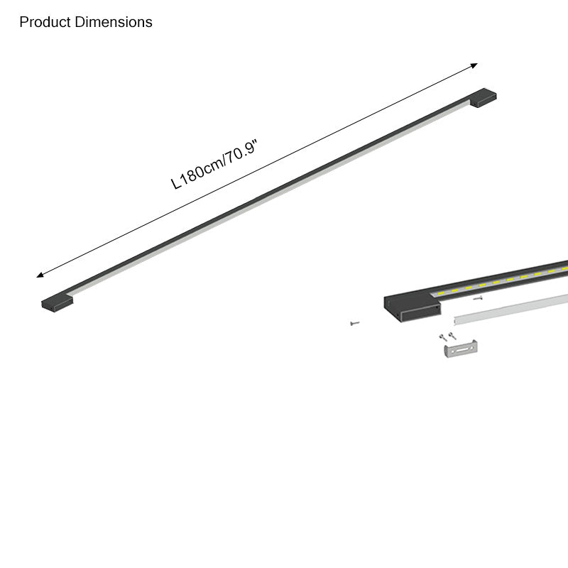 WOMO Long Linear Stairwell Wall Sconce-WM6018