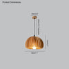 WOMO Pumpkin Wood Pendant Light-WM2105 thumbnail