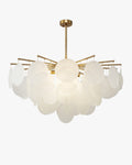 WOMO Tiered Textured Glass Cloud Chandelier-WM2005