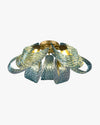 WOMO Peacock Sea Glass Semi-Flush Mount Ceiling Light-WM1111 thumbnail