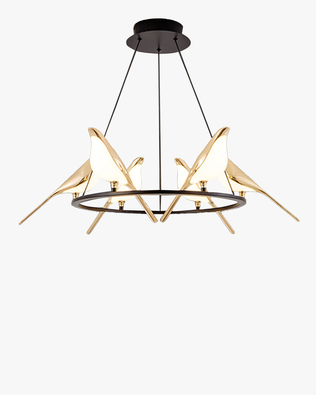 WOMO Gold Bird Round Chandelier-WM2512d