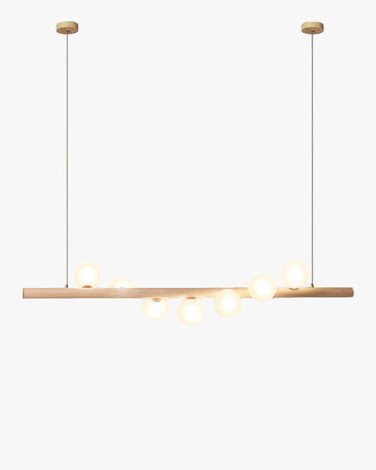 WOMO Wood Linear Globe Chandelier-WM2055
