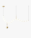 WOMO Pearl Brass Globe Dining Room Chandelier-WM2102a thumbnail