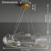 WOMO  Acrylic Ginkgo Leaf Chandelier-WM2000 thumbnail