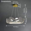 WOMO  Acrylic Ginkgo Leaf Chandelier-WM2000 thumbnail