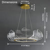 WOMO  Acrylic Ginkgo Leaf Chandelier-WM2000 thumbnail