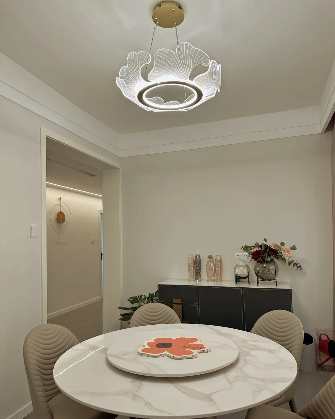 WOMO  Acrylic Ginkgo Leaf Chandelier-WM2000