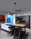 WOMO Black/Gold Ring Led Chandelier-WM2009 thumbnail