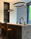 WOMO Black/Gold Ring Led Chandelier-WM2009 thumbnail