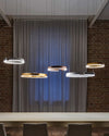 WOMO Black/Gold Ring Led Chandelier-WM2009 thumbnail
