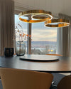 WOMO Black/Gold Ring Led Chandelier-WM2009 thumbnail