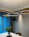 WOMO Black/Gold Ring Led Chandelier-WM2009 thumbnail