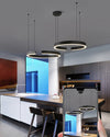 WOMO Black/Gold Ring Led Chandelier-WM2009 thumbnail