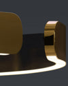 WOMO Black/Gold Ring Led Chandelier-WM2009 thumbnail