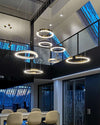 WOMO Black/Gold Ring Led Chandelier-WM2009 thumbnail