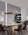 WOMO Black/Gold Ring Led Chandelier-WM2009 thumbnail