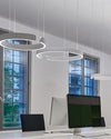 WOMO Black/Gold Ring Led Chandelier-WM2009 thumbnail