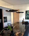 WOMO Black/Gold Ring Led Chandelier-WM2009 thumbnail