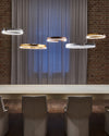 WOMO Black/Gold Ring Led Chandelier-WM2009 thumbnail