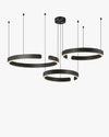 WOMO Black/Gold Ring Led Chandelier-WM2009 thumbnail