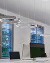 WOMO Black/Gold Ring Led Chandelier-WM2009 thumbnail