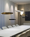 WOMO Black/Gold Ring Led Chandelier-WM2009 thumbnail