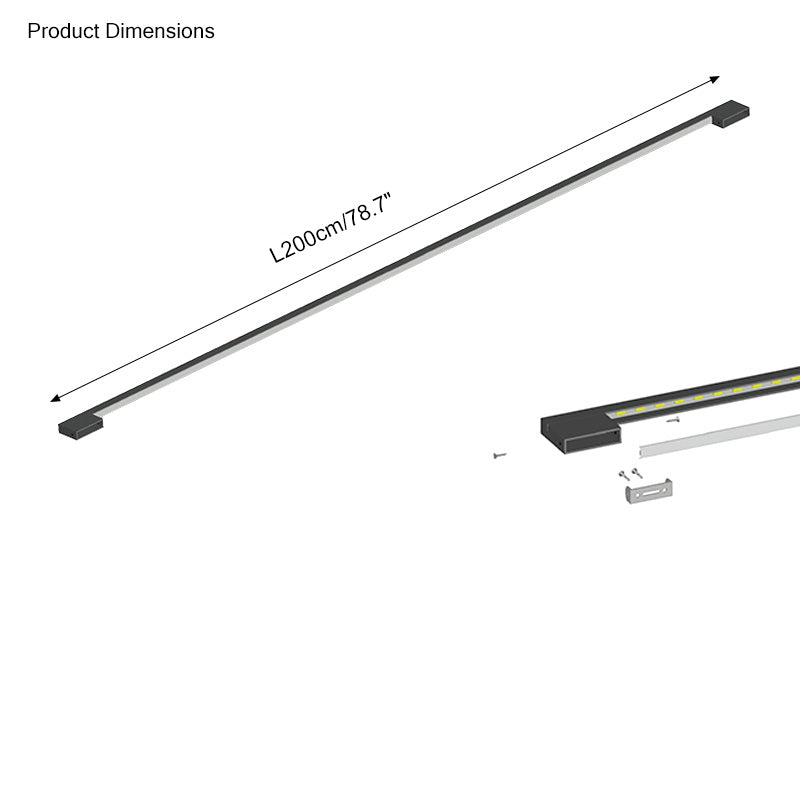 WOMO Long Linear Stairwell Wall Sconce-WM6018