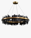 WOMO Iceberg Round Black Gold Chandelier-WM2183 thumbnail