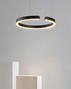 WOMO Black/Gold Ring Led Chandelier-WM2009 thumbnail