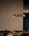 WOMO Black/Gold Ring Led Chandelier-WM2009 thumbnail