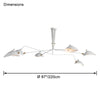 WOMO Arms Semi-Flush Mount Light-WM2057 thumbnail