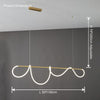 WOMO Rope Led Linear Brass Chandelier-WM2059a thumbnail