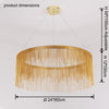 WOMO Fringe Round Chandelier-WM2062a thumbnail