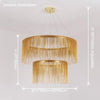 WOMO Tiered Fringe Chandelier-WM2062c thumbnail