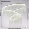 WOMO Tiered Fringe Chandelier-WM2062c thumbnail