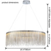 WOMO Fringe Round Chandelier-WM2062a thumbnail