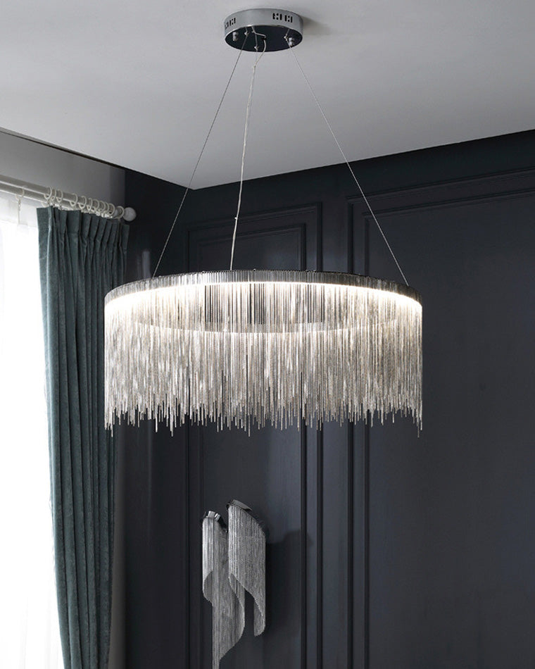 WOMO Fringe Round Chandelier-WM2062a