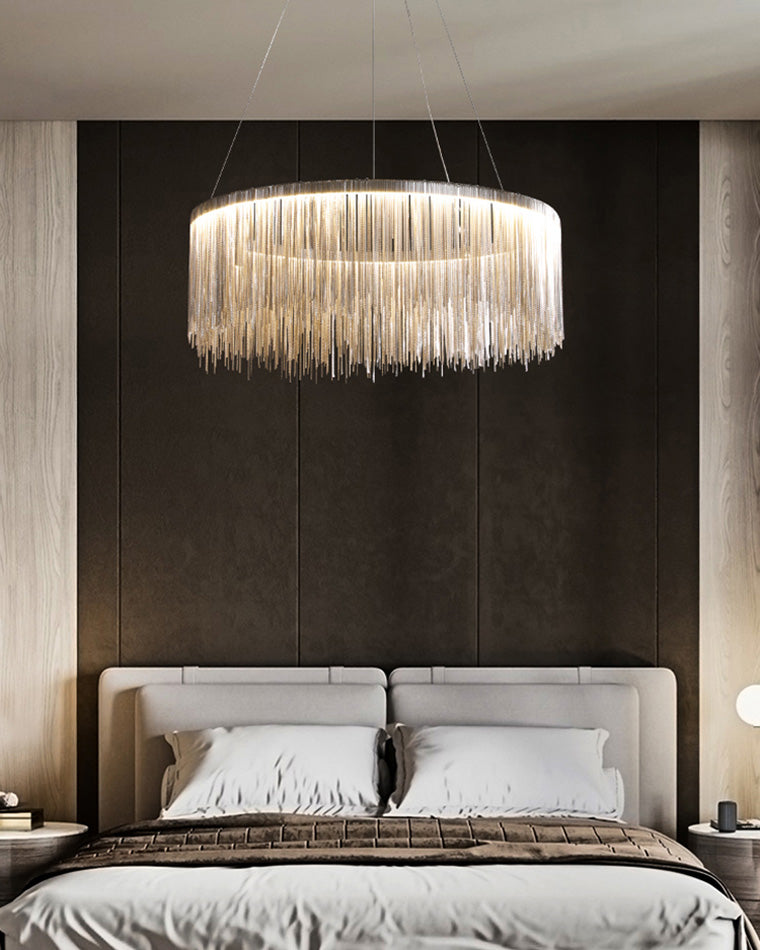 WOMO Fringe Round Chandelier-WM2062a