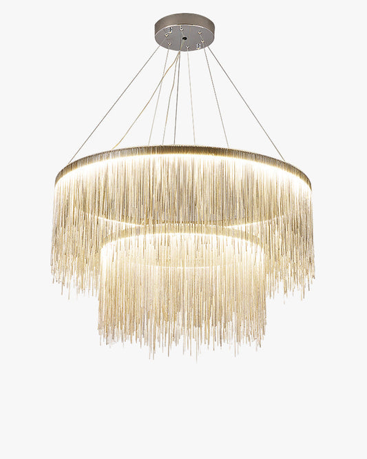 WOMO Tiered Fringe Chandelier-WM2062c