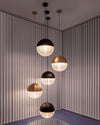 WOMO Prismatic/Milk Glass Globe Pendant Light-WM2065 thumbnail