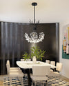 WOMO Gypsophila Bouquet Crystal Flower Chandelier-WM2077 thumbnail