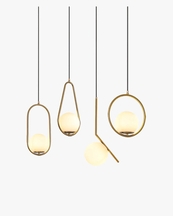 WOMO Glass Globe Pendant Light-WM2097