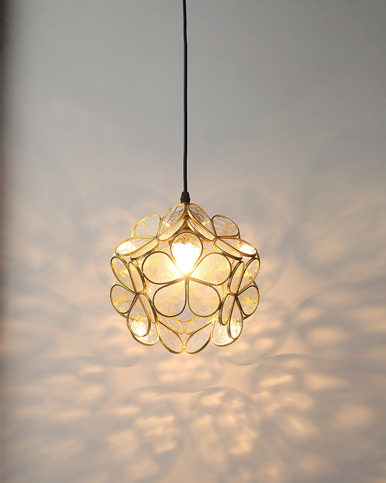 WOMO Cherry Blossom Stained Glass Pendant Light-WM2100