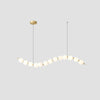 WOMO Pearl Globe Brass Dining Room Chandelier-WM2102d thumbnail