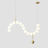 WOMO Pearl Brass Globe Dining Room Chandelier-WM2102c thumbnail