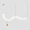 WOMO Pearl Brass Globe Dining Room Chandelier-WM2102a thumbnail