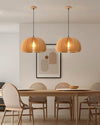 WOMO Pumpkin Wood Pendant Light-WM2105 thumbnail