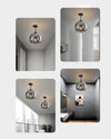 WOMO Smoked/Amber Blown Glass Pendant Light-WM2108 thumbnail