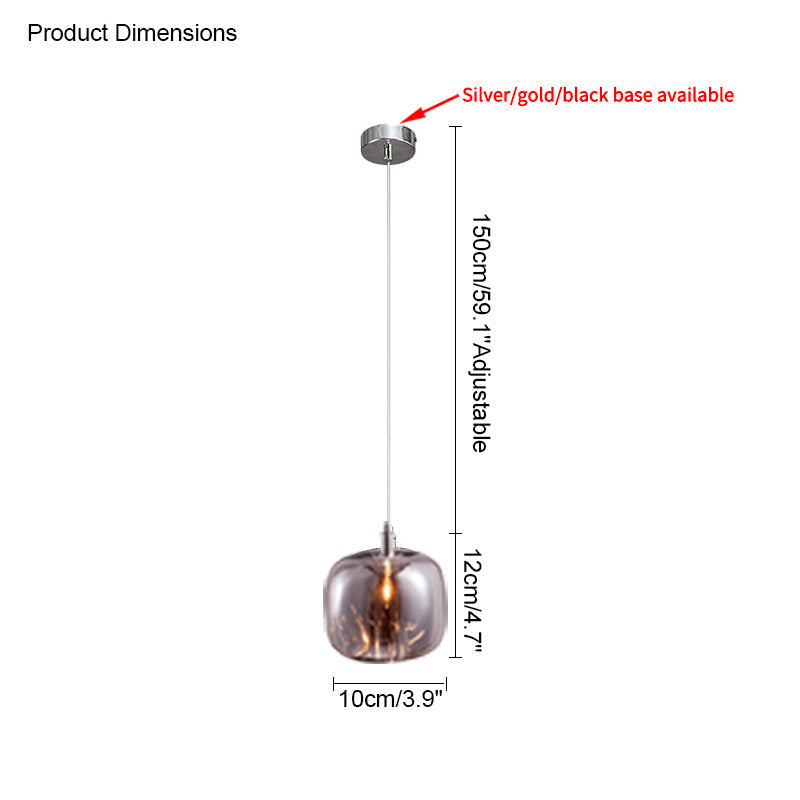 WOMO Colored Glass Multi Pendant Chandelier-WM2111a